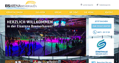 Desktop Screenshot of eisarena-bremerhaven.de